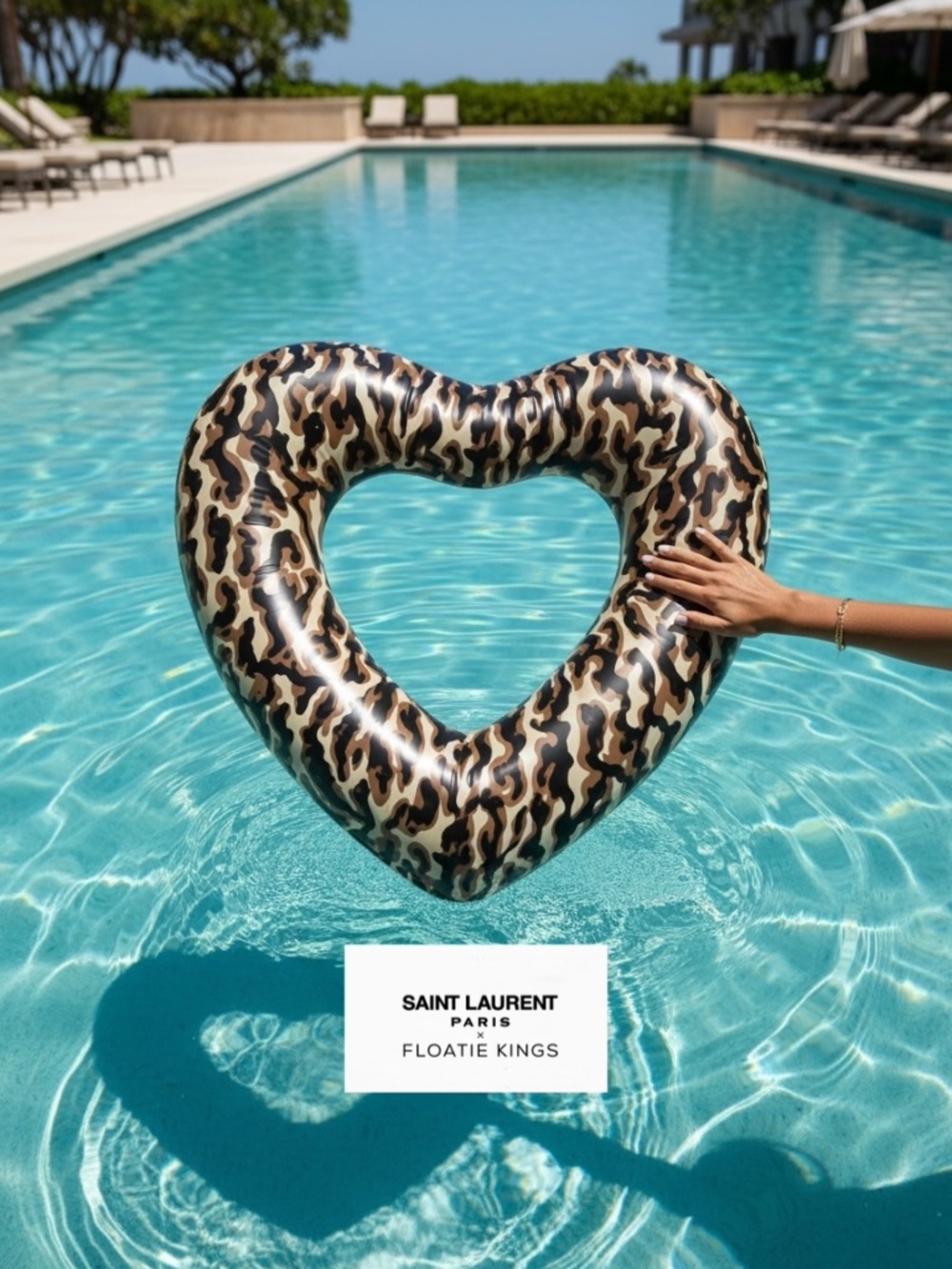 SAINT LAURENT x Floatie Kings Camouflage Pool Float - NIB